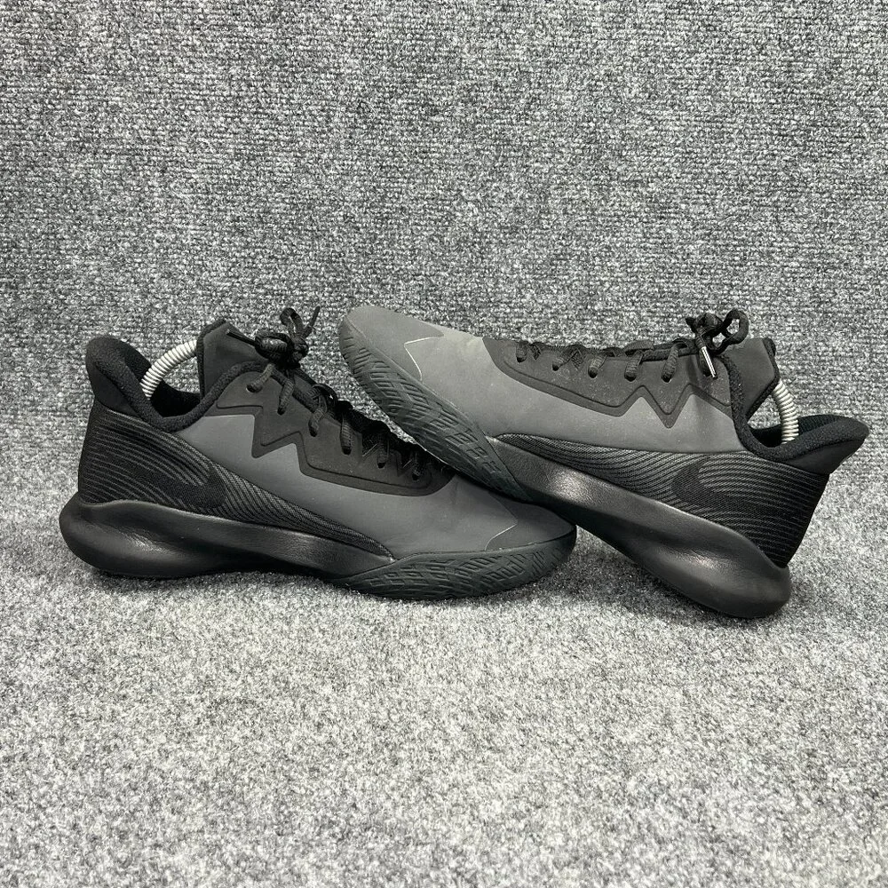 Nike Precision IV NBK Basketball‎ Shoes Men's Size 8 Dark Smoke Black Athletic